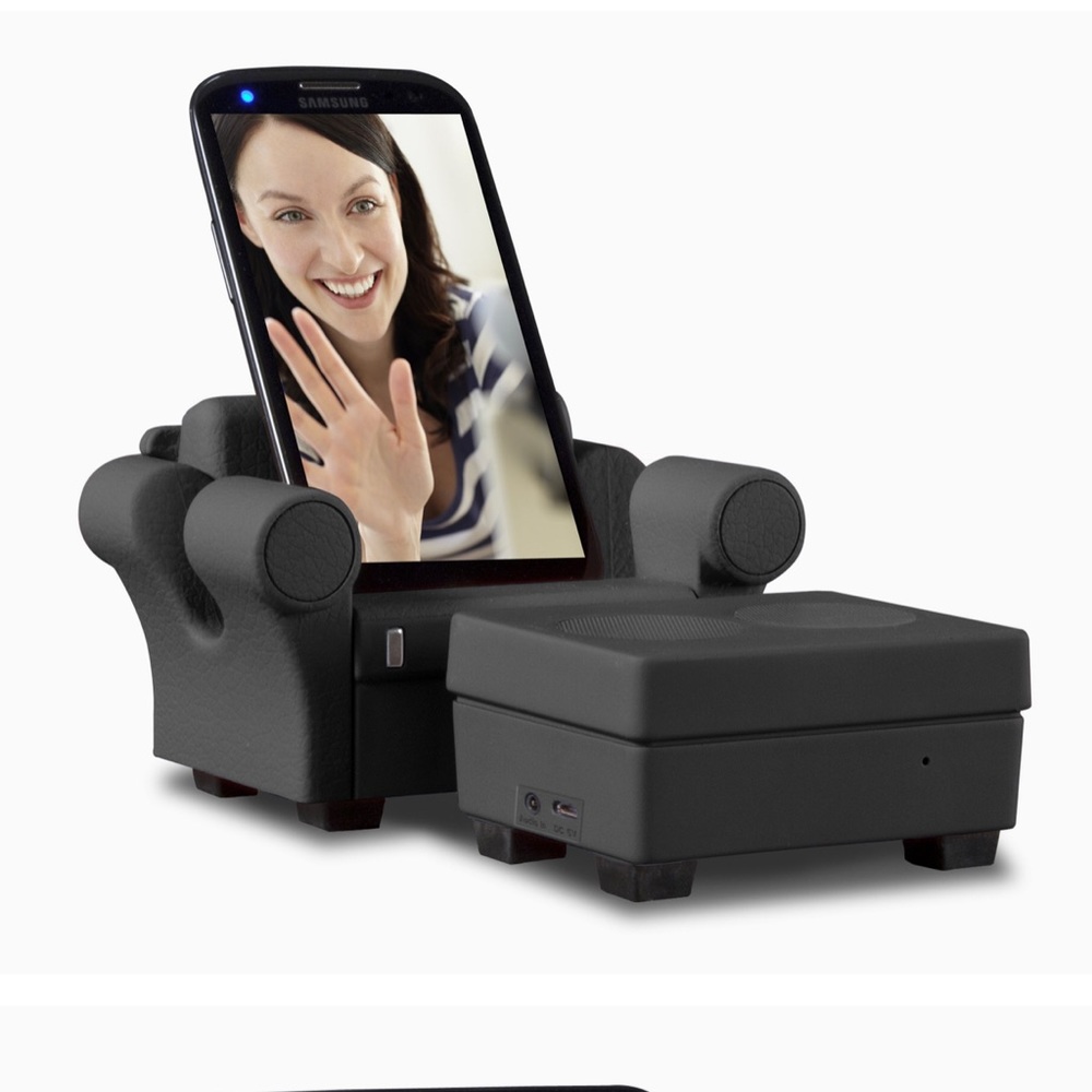 Phoniture Wireless Bluetooth Speaker and Charging Station (Black)